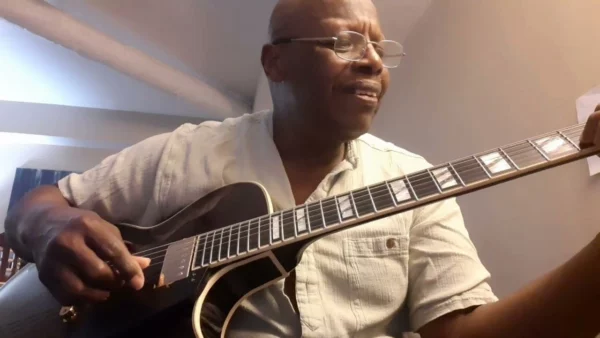 Karl Bembury couldn't wait to get his hands on a new Deep Port Wine Conti Entrada Archtop Jazz Guitar!