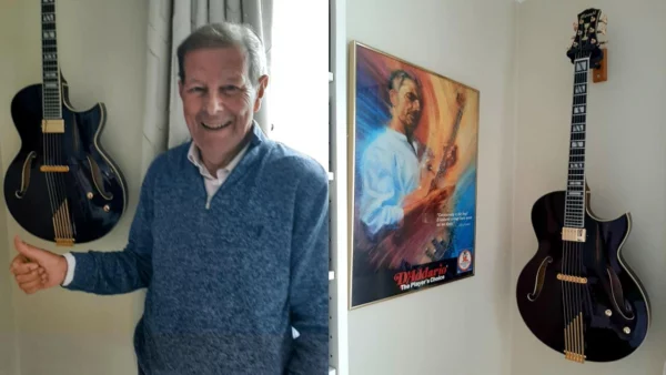 Anthony in the UK gives a big thumbs up to his new slim body Conti Entrada archtop jazz guitar in Port Wine finish